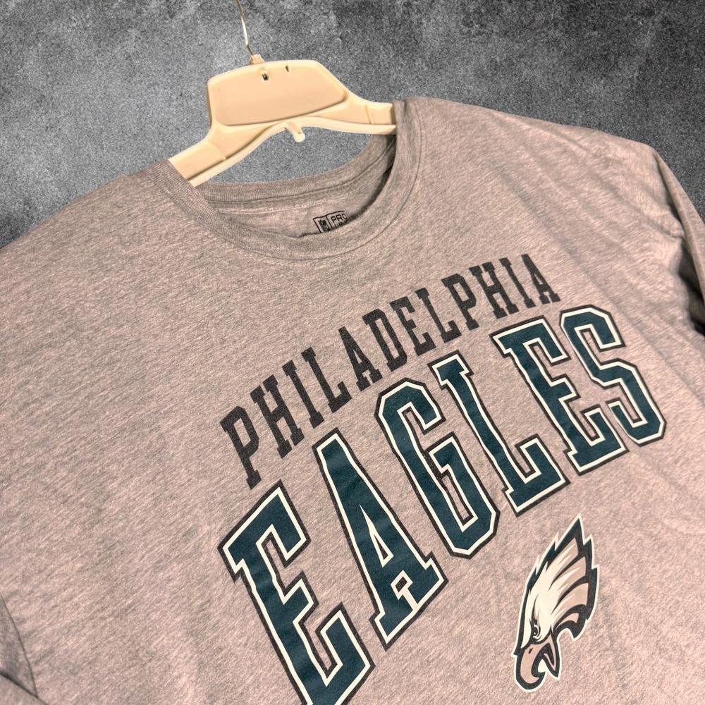 Philadelphia Eagles Fanatics Pro Line Long Sleeve Shirt 2XL Gray NFL Football